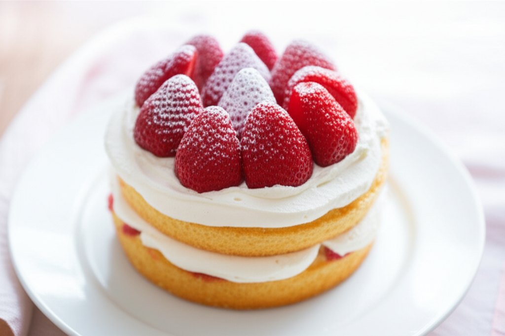 Pastel de fresas